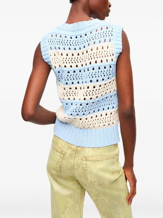 25SS 가니 베스트 K2486 326 Clear Blue - GANNI