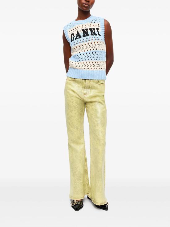 25SS 가니 베스트 K2486 326 Clear Blue - GANNI