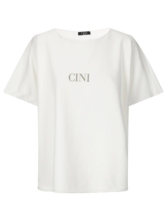 25SS CINI 반팔 티셔츠 C383MAU 051 WHITE