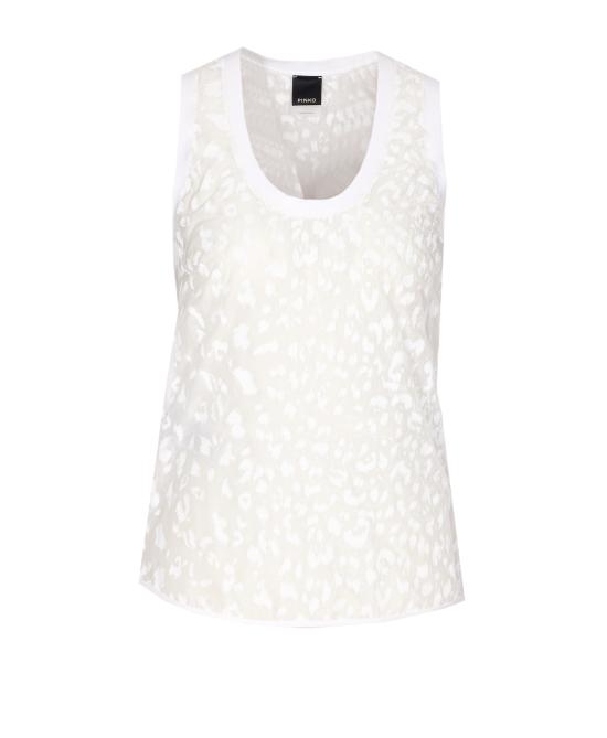 25SS 핑코 민소매 티셔츠 105260 A2MNZ04 White