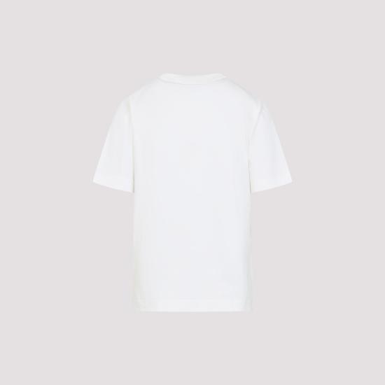 25SS 버버리 체크 라벨 티셔츠 8104886 White - BURBERRY