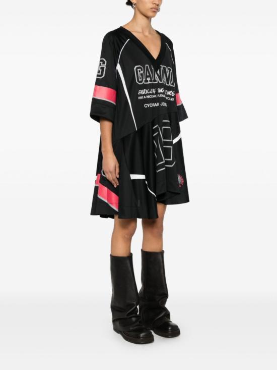 25SS 가니 원피스 T4295 Black - GANNI