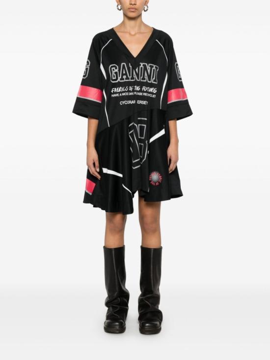 25SS 가니 원피스 T4295 Black - GANNI