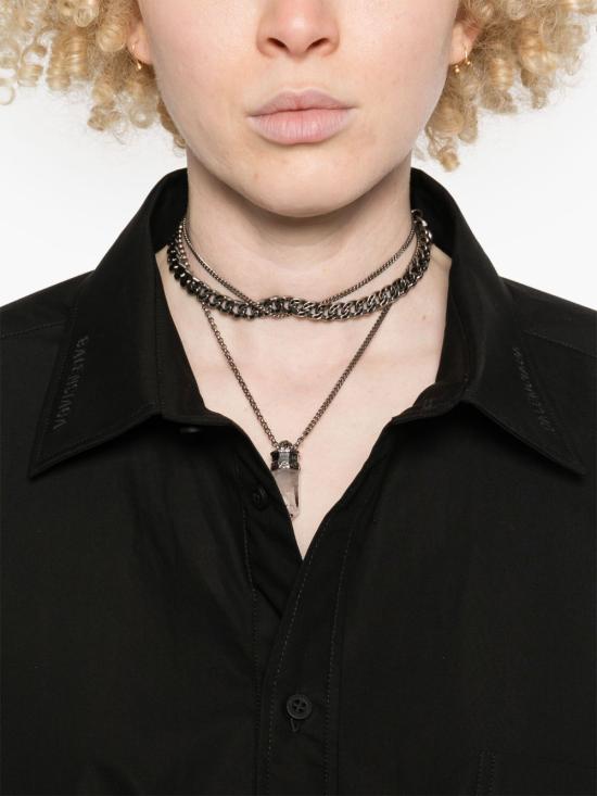 25SS 발렌시아가 셔츠 814101 TNM601000 Black - BALENCIAGA