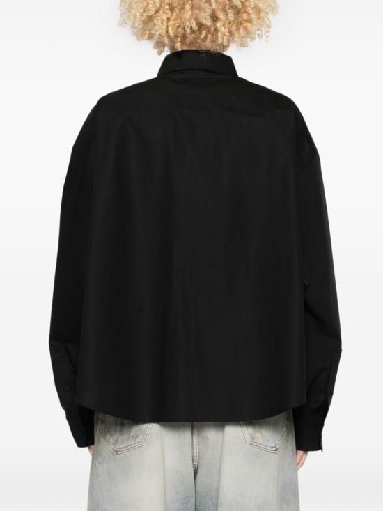 25SS 발렌시아가 셔츠 814101 TNM601000 Black - BALENCIAGA