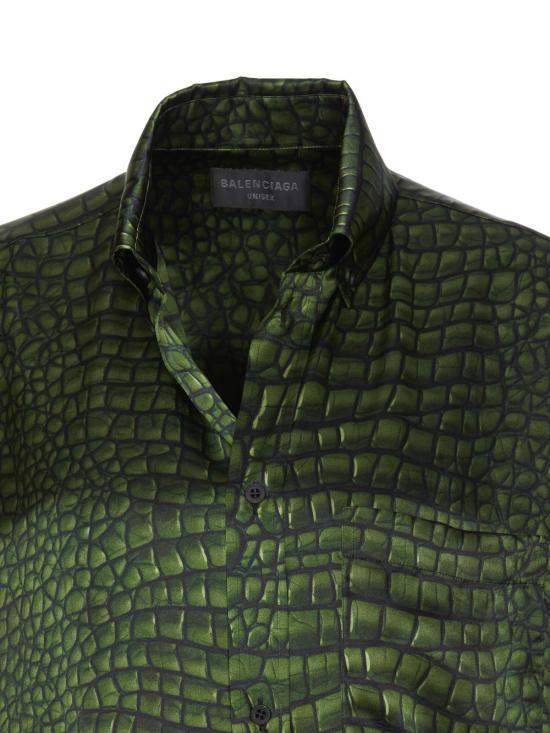 25SS 발렌시아가 셔츠 814121 TRLC73001 Green - BALENCIAGA