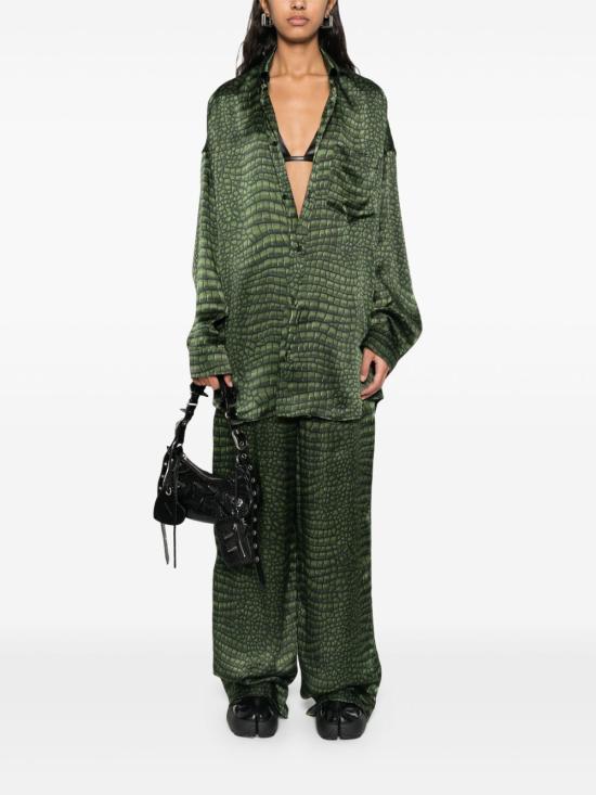 25SS 발렌시아가 스트레이트 팬츠 681822 TRLC73001 Green - BALENCIAGA