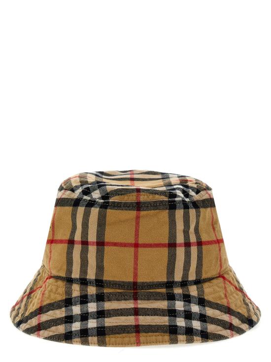  버버리 체크 코튼 버킷햇  8075657ARCHIVEBEIGE - BURBERRY
