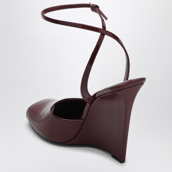 24FW 생로랑 힐/펌프스 8060391TV00 Burgundy - SAINT LAURENT