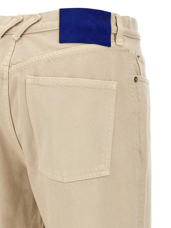 25SS 버버리 로고 패치 스트레이트 레그 바지 8101479OAT - BURBERRY