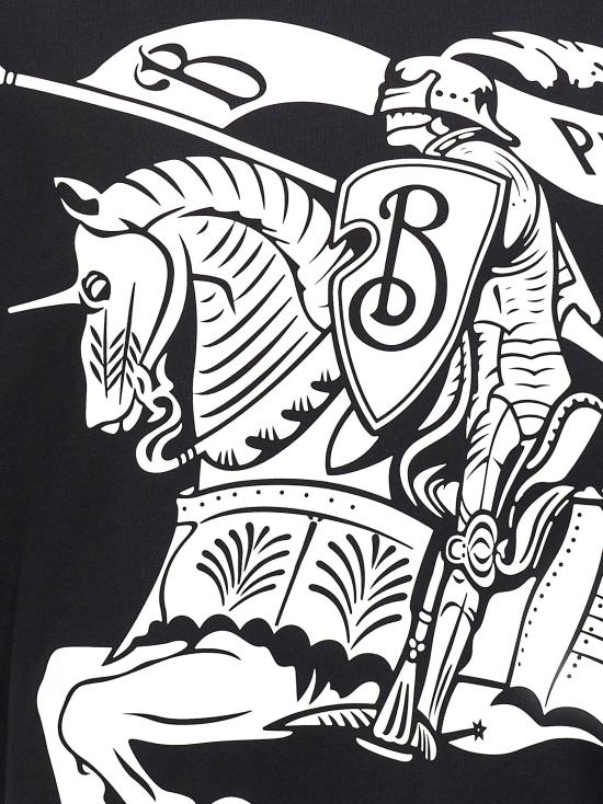 25SS 버버리 EKD 로고 프린트 코튼 숏슬리브 티셔츠 8095058BLACK - BURBERRY