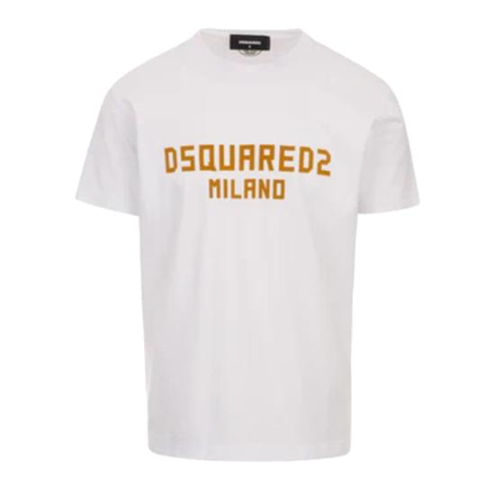 25SS 디스퀘어드2 반팔 티셔츠 S74GD1418 964 WHITE