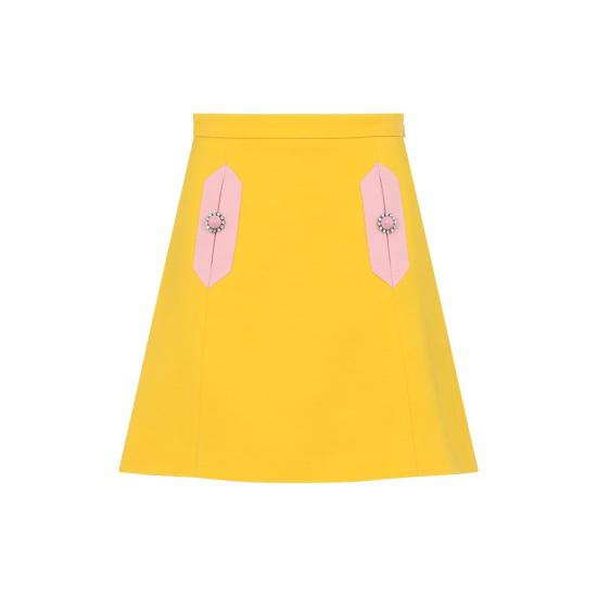 25SS 발렌티노 가라바니 스커트 6B3RACE81CF Yellow