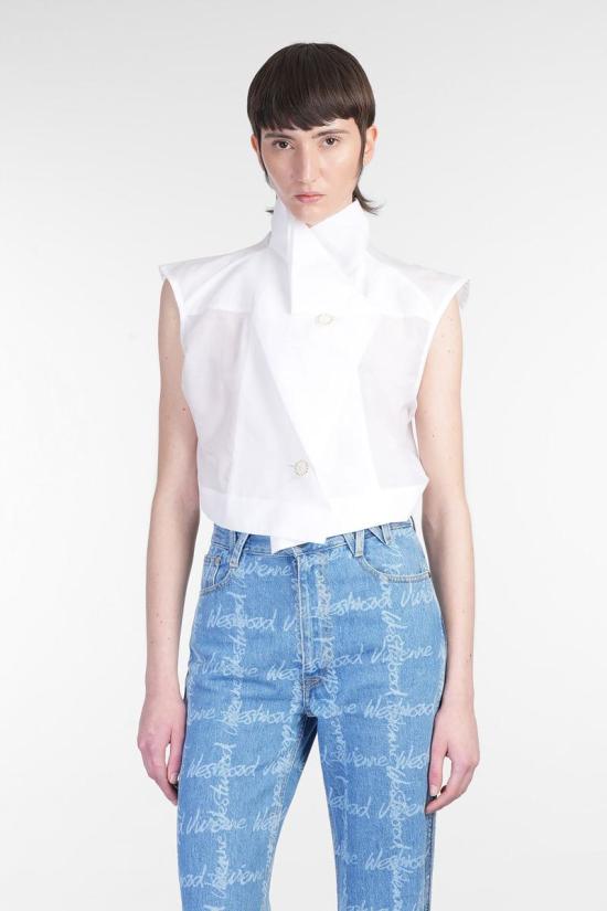 25SS 비비안웨스트우드 블라우스 420496 15010065 W012U WHITE