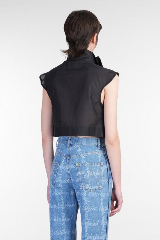 25SS 비비안웨스트우드 블라우스 420490 15010065 W012U Black - VIVIENNE WESTWOOD