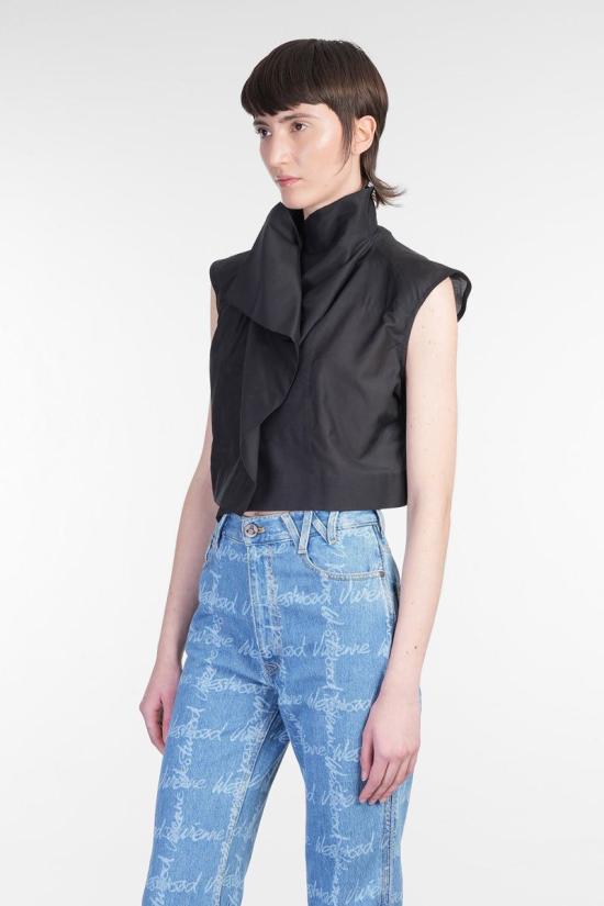 25SS 비비안웨스트우드 블라우스 420490 15010065 W012U Black - VIVIENNE WESTWOOD