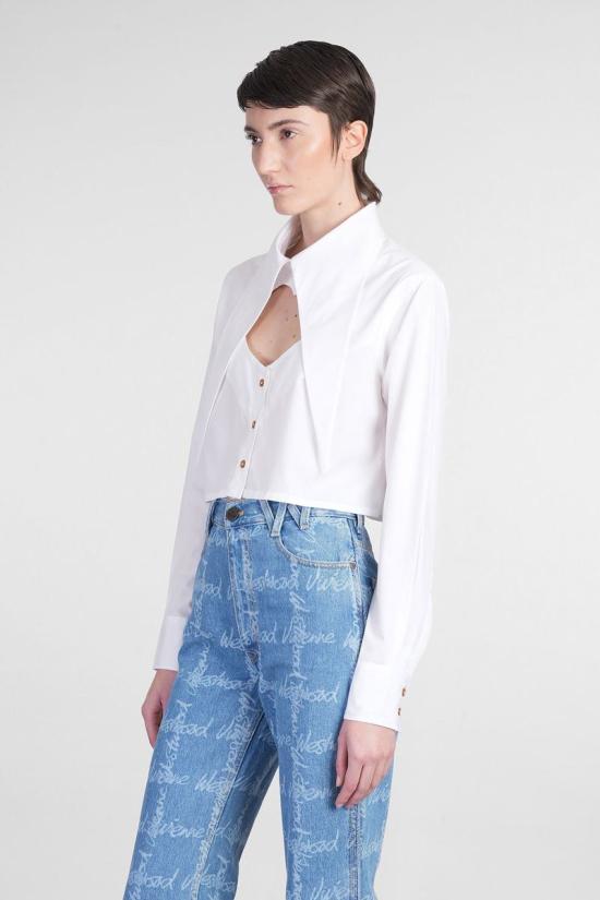 25SS 비비안웨스트우드 셔츠 404455 1501005U W009Q WHITE - VIVIENNE WESTWOOD