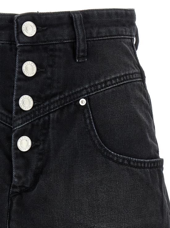 25SS 이자벨마랑 숏팬츠 SH0093FAB1H06I01BK - ISABEL MARANT