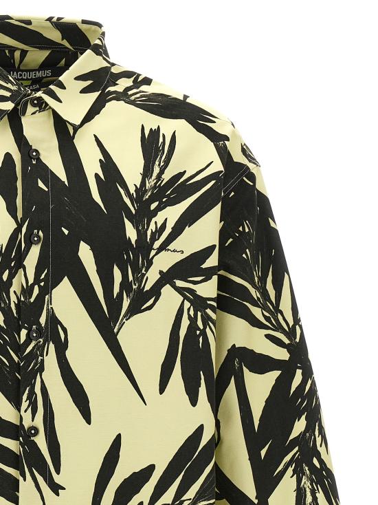  자크뮈스 긴팔 셔츠 24E246SH0011585PRTFOLIAGEBLACKYELLOW - JACQUEMUS