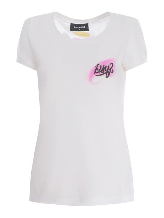 24FW 디스퀘어드2 반팔 티셔츠 S72GD0520S24668100 White