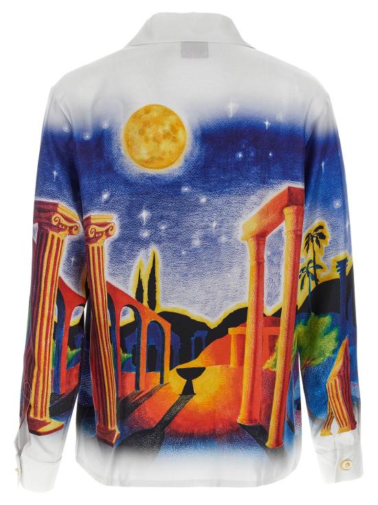 25SS 카사블랑카 긴팔 셔츠 UMPS25SH00601MIDNIGHTACROPOLIS - CASABLANCA