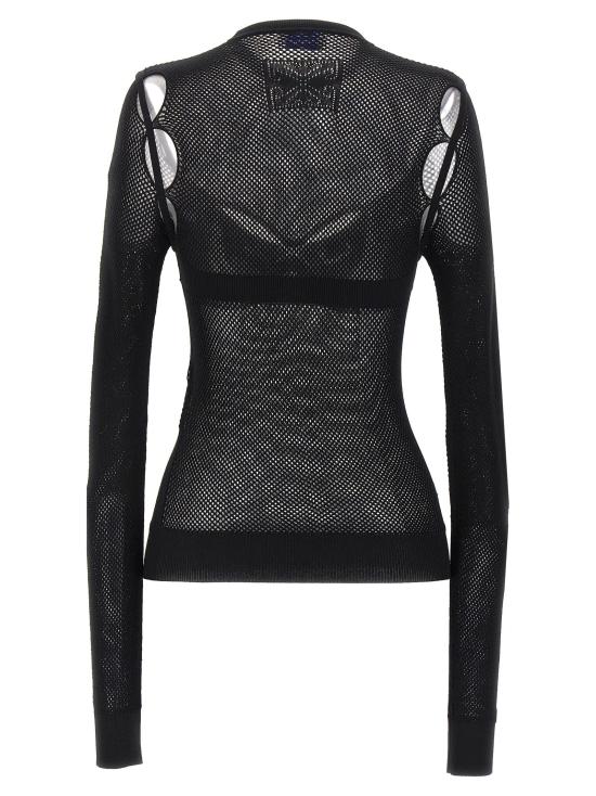  오프화이트 긴팔 티셔츠 OWHT020S24KNI00110101010 - OFF WHITE