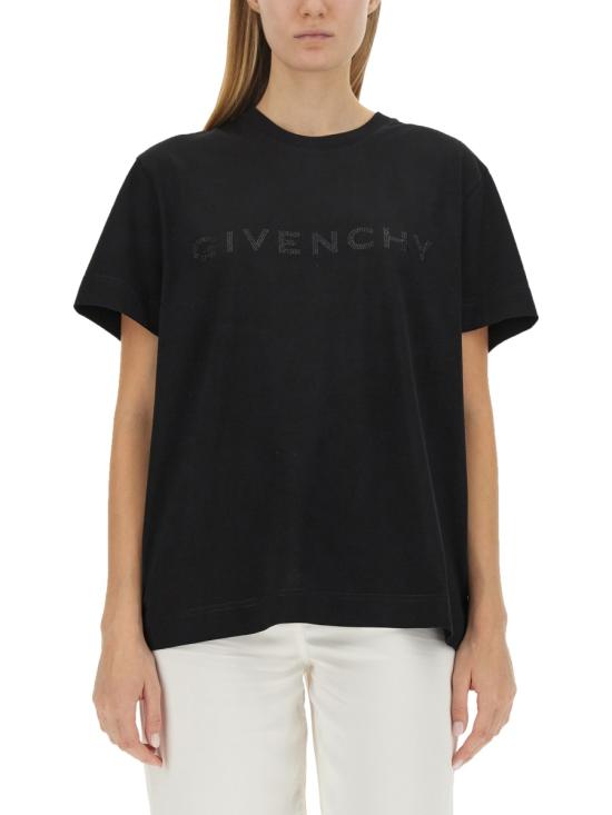 25SS 지방시 반팔 티셔츠 BW707Z3YGQ 001 BLACK - GIVENCHY