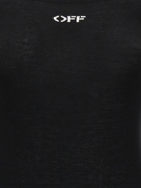  오프화이트 롱 원피스 OWHI055C99KNI00110011001 - OFF WHITE