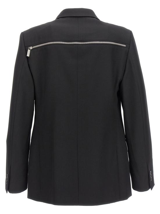  오프화이트 수트 자켓 OMEN072F23FAB00210101010 - OFF WHITE