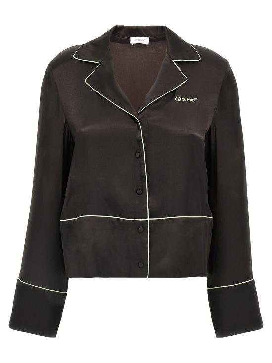 25SS 오프화이트 블라우스/셔츠 OWGE028S25FAB0016G146G14