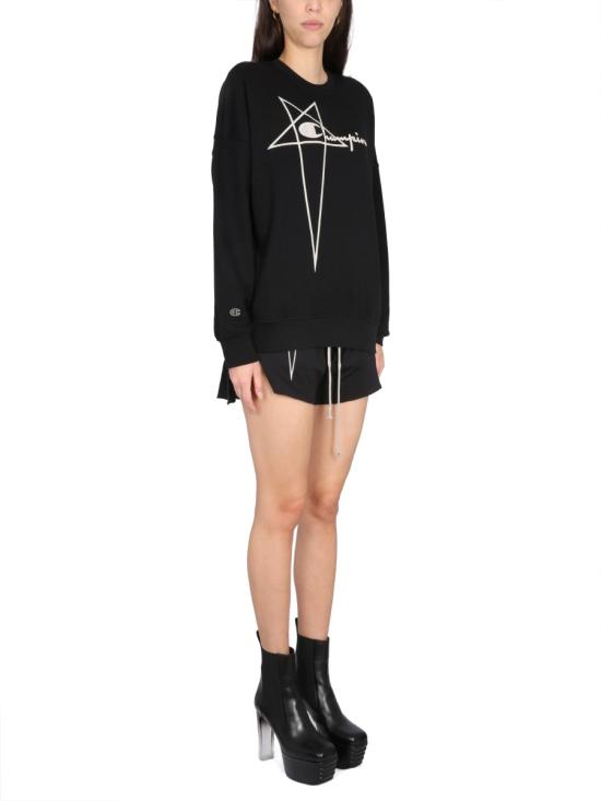 25SS 릭오웬스 x 챔피온 긴팔 티셔츠 CW02C9225 CHFE09 BLACK - RICK OWENS X CHAMPIONS