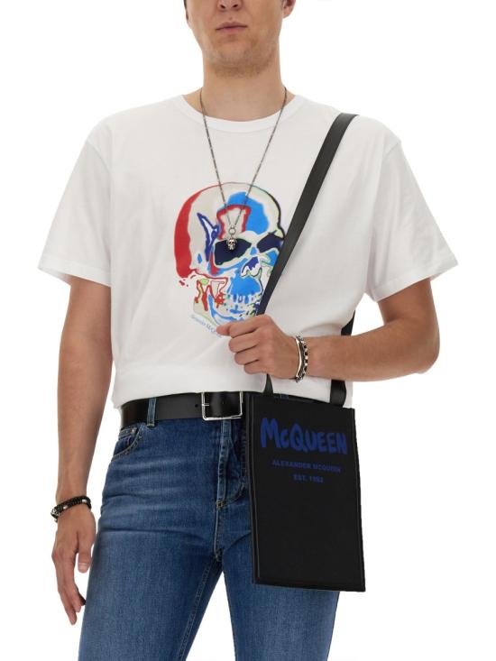  알렉산더 맥퀸 반팔 티셔츠 750661 QVZ110900 WHITE - ALEXANDER MCQUEEN