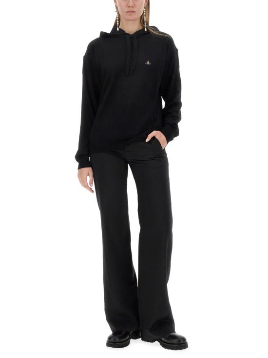 25SS 비비안웨스트우드 후드 티셔츠 3803002N Y0006N403 BLACK - VIVIENNE WESTWOOD