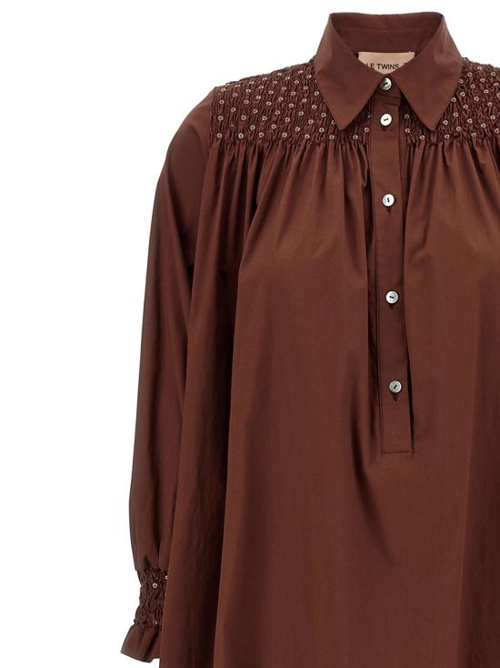 25SS 르 트윈스 롱 원피스 BENEDETTAMARRONE Brown - LE TWINS