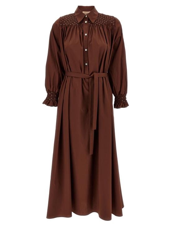 25SS 르 트윈스 롱 원피스 BENEDETTAMARRONE Brown - LE TWINS