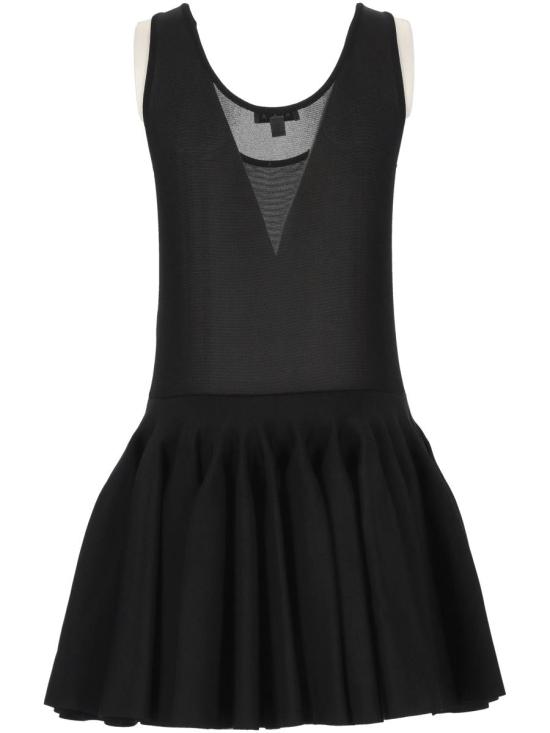 25SS 알라이아 숏 원피스 AA9R2647K044A995 Black - ALAIA