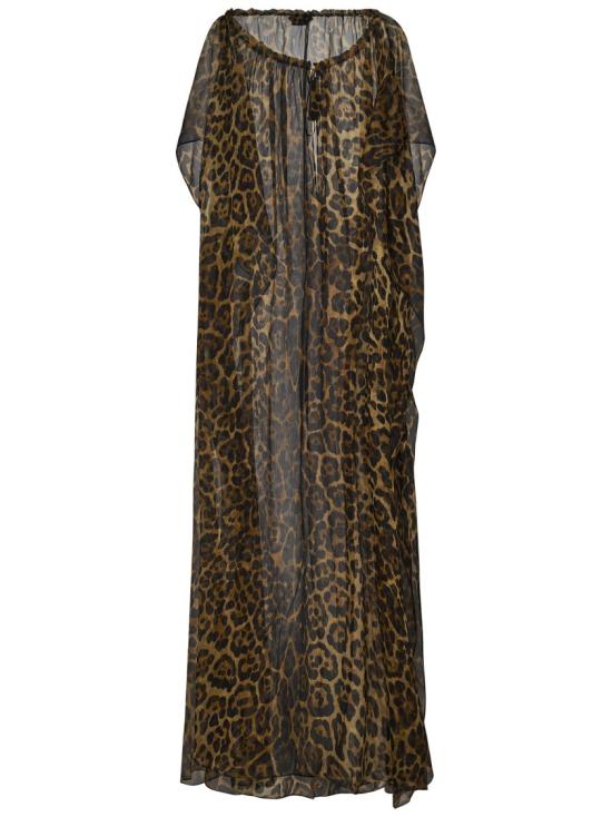 25SS 톰포드 롱 원피스 KF0047FAX1427 Brown - TOMFORD