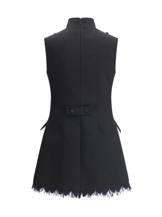 25SS 알렉산더 맥퀸 숏 원피스 833439QJADK 1000 Black - ALEXANDER MCQUEEN