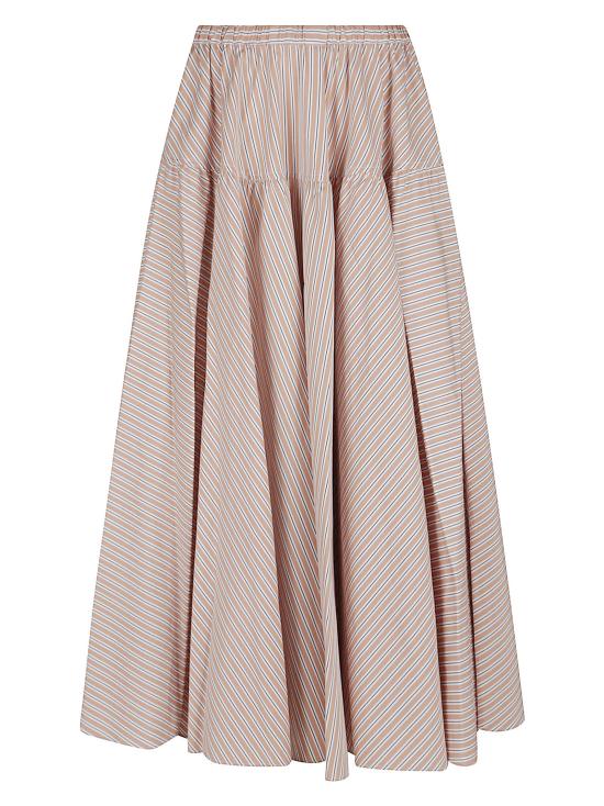 25SS 파투 스커트 SK0800190 5067 5067 BEIGE STRIPES NUDE NEUTRALS