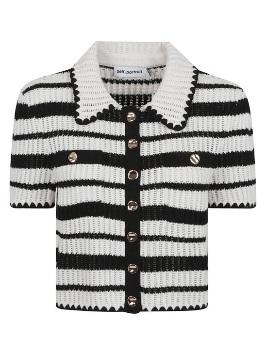 25SS 셀프 포트레이트 탑 SS25 126TC CREAM BLACK WHITE