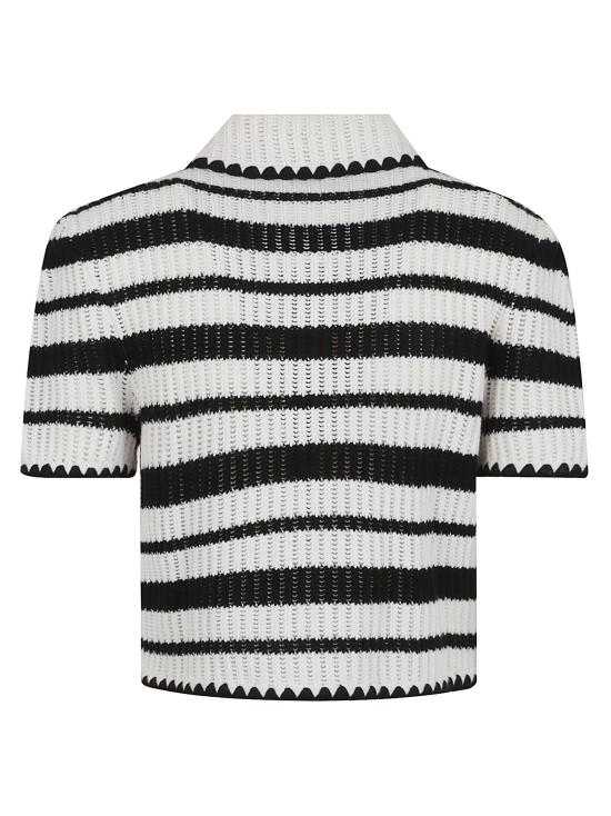 25SS 셀프 포트레이트 탑 SS25 126TC CREAM BLACK WHITE - SELF PORTRAIT