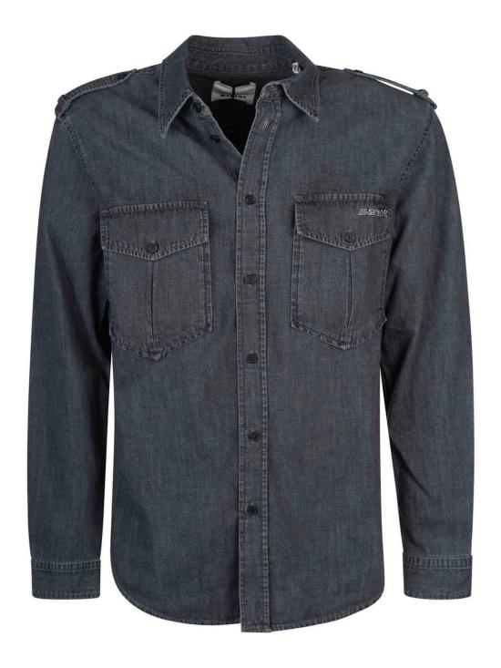  이자벨마랑 긴팔 셔츠 CH0094HAA3G02HM02DG Dark Grey