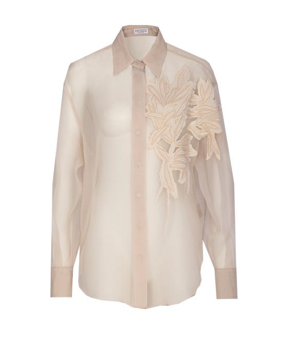 25SS 브루넬로 쿠치넬리 셔츠 MF940RJ506 C8539 Beige