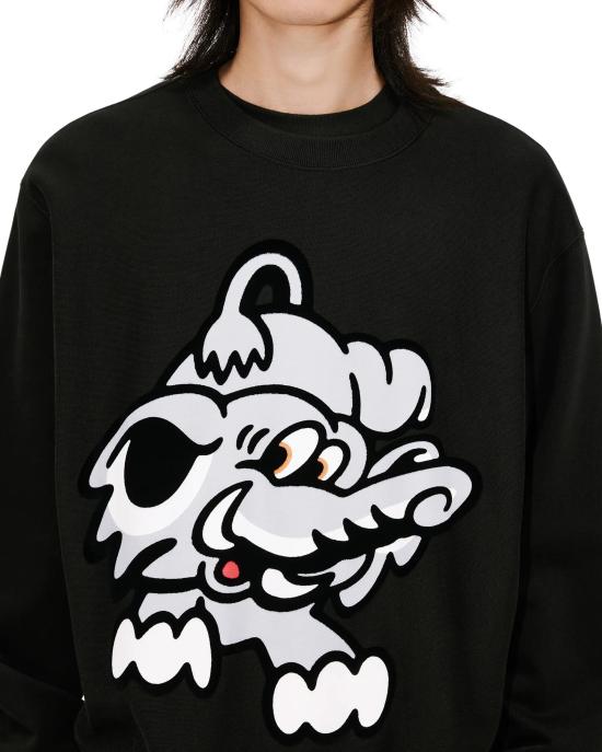 25SS 겐조 긴팔 티셔츠 FF55SW2684MC99J BLACK DOM - KENZO