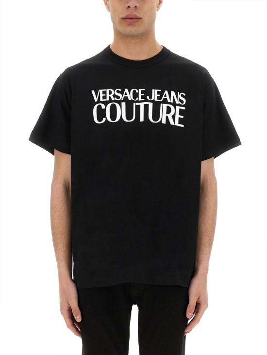 25SS 베르사체 반팔 티셔츠 78GAHE05CJ00E 899 BLACK DOM