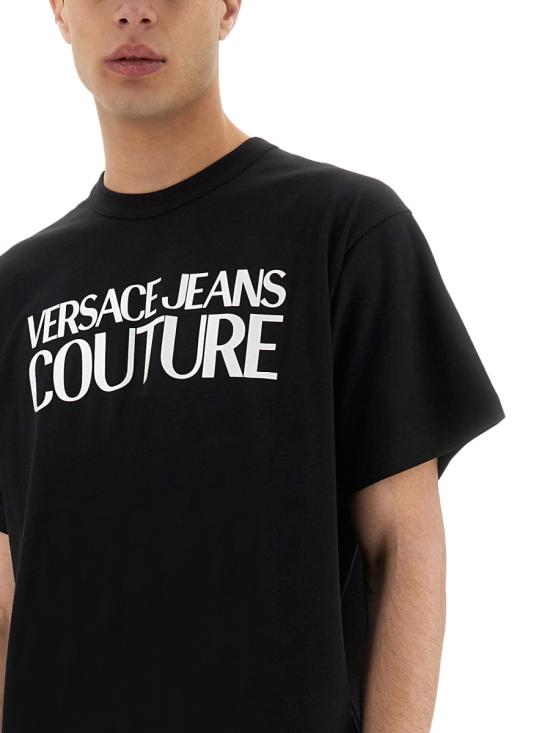 25SS 베르사체 반팔 티셔츠 78GAHE05CJ00E 899 BLACK DOM - VERSACE