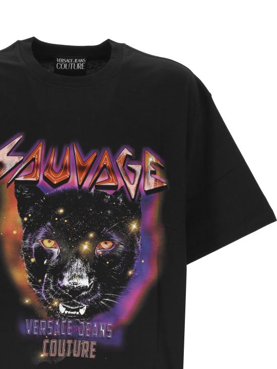 25SS 베르사체 반팔 티셔츠 78GAHC04CJ01C 899 NERO DOM - VERSACE