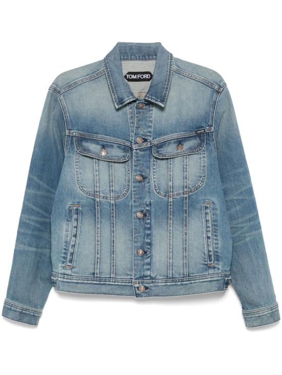 25SS 톰포드 데님 자켓 DJI001DMC063S25HB700 BLUE DOM