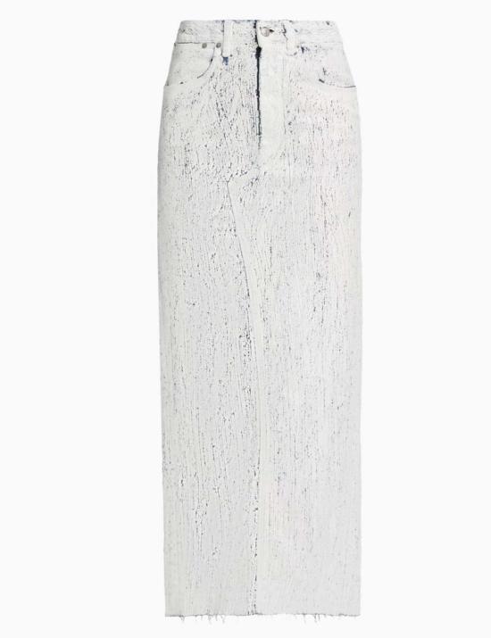  MM6 메종마르지엘라 데님 스커트 Mm6 메종 마르지엘라 크랙클 데님 맥시 스커트