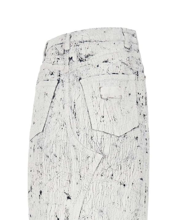 MM6 메종마르지엘라 데님 스커트 Mm6 메종 마르지엘라 크랙클 데님 맥시 스커트 - MM6 MAISON MARGIELA
